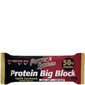 Power System Protein-Riegel, Protein Big Block, Vanille