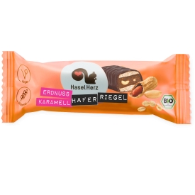 HaselHerz Hafer Riegel Erdnuss Karamell