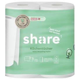 share Küchentücher Recycling 3-lagig 2x114 Blatt