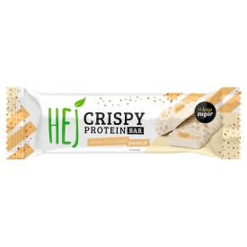 Hej Crispy Protein Riegel mit weißer Schokolade und Erdnüssen