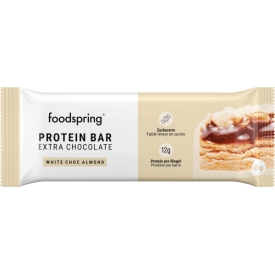 foodspring Proteinriegel Extra Chocolate, White Choc Almond