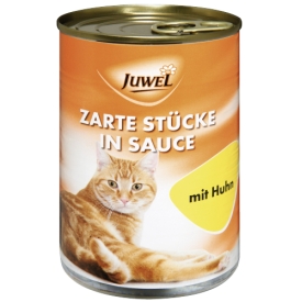 Juwel Katzenfutter Zarte Stücke in Sauce mit Huhn