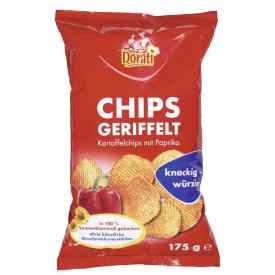 Chips geriffelt Paprika