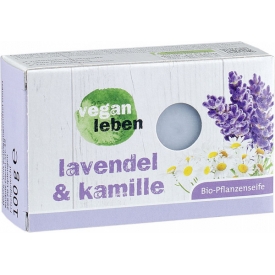Vegan leben Bio-Pflanzenseife - Lavendel & Kamille
