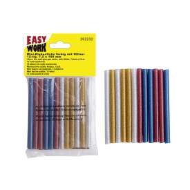 Easy Work EW Mini-Klebesticks farbig mit Glitzer, 12-tlg., 7,2 x 100 mm
