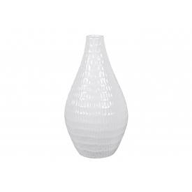 Vase 16x16x33cm weiß