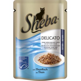 Sheba Katzenfutter Delicato in Gelee mit Thunfisch