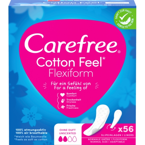Carefree Slipeinlagen Cotton Feel Flexiform normal