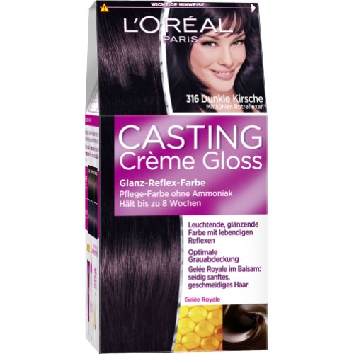 LOreal Paris Casting Creme Gloss Dauerhafte Haarfarbe Coloration Creme Gloss 316 Dunkle Kirsche