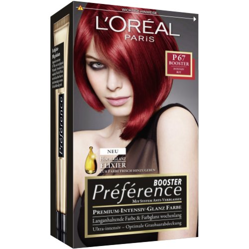 LOreal Paris Dauerhafte Haarfabe Coloration Préférence P 67 Intensiv Rot
