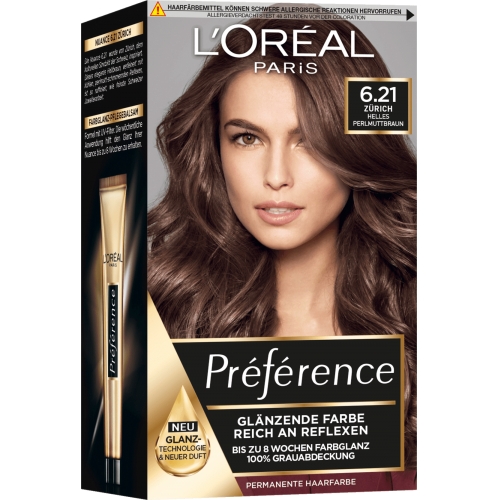 Préférence Infinia Haarfarbe 6.21 Helles Perlmuttbraun