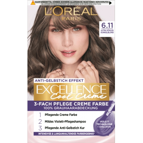 Excellence Haarfarbe Cool Creme Dunkelblond 6.11