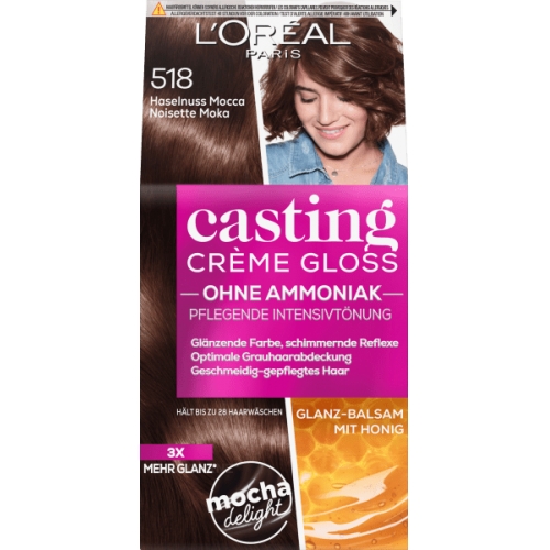 LOreal Paris Casting Creme Gloss Intensivtönung Haselnuss Mocca 518