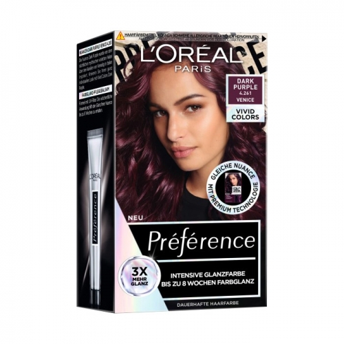 LOreal  Paris Préférence Préférence Haarfarbe 4.261 Vivid Colors Dark Purple