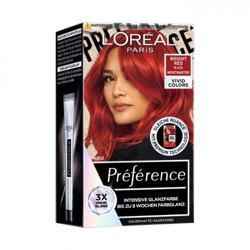 LOreal Paris Préférence Préférence Haarfarbe 8.624 Vivid Colors Bright Red LOreal Paris Préférence Préférence Haarfarbe 8.624 Vivid Colors Bright Red