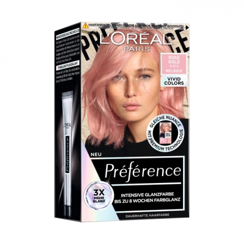 LOreal  Paris Préférence Préférence Haarfarbe Vivid 9.213 Colors Rose Gold