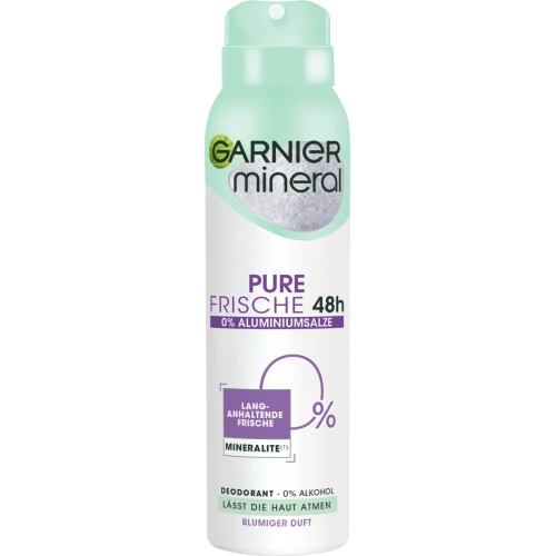 Garnier Deo Spray Deodorant Pure Frische blütensanft