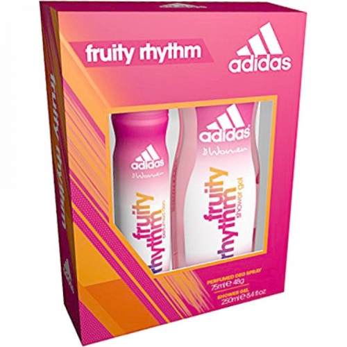 Adidas Geschenkset Deospray 75ml + Duschgel 250ml Fruity Rhythm