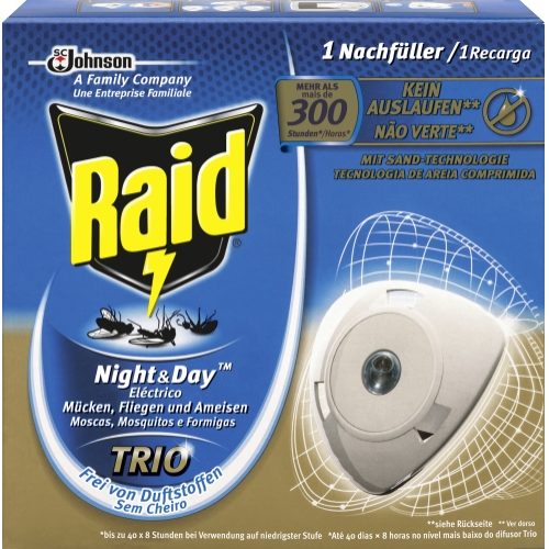 Raid Mückenstecker Night Day Nachfüller 40 Nächte