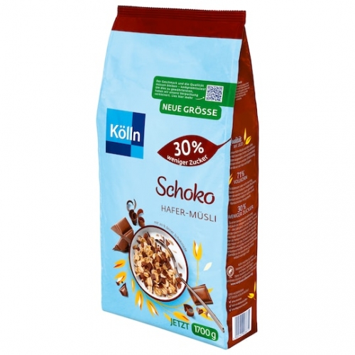 Kölln Müsli Schoko-Hafer 30% weniger Zucker