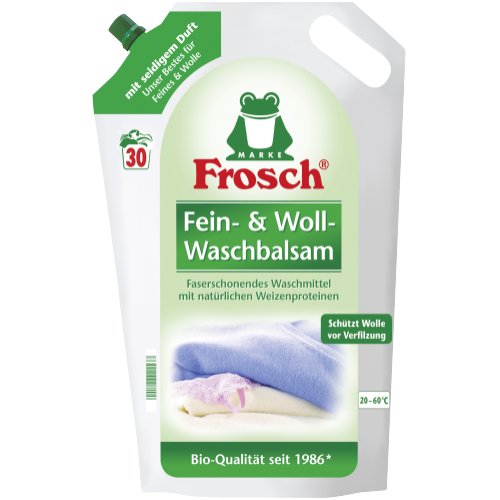 Frosch Flüssigwaschmittel Fein & Wollwasch Balsam 1,8l