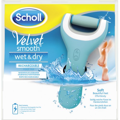 Scholl Velvet Smooth Wet & Dry Wiederaufladbarer Hornhautentferner