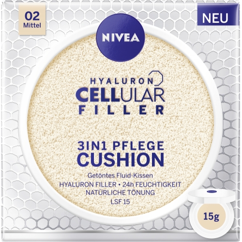Nivea Cushion Hyaluron CELLular Filler 3in1 Pflege, Mittel