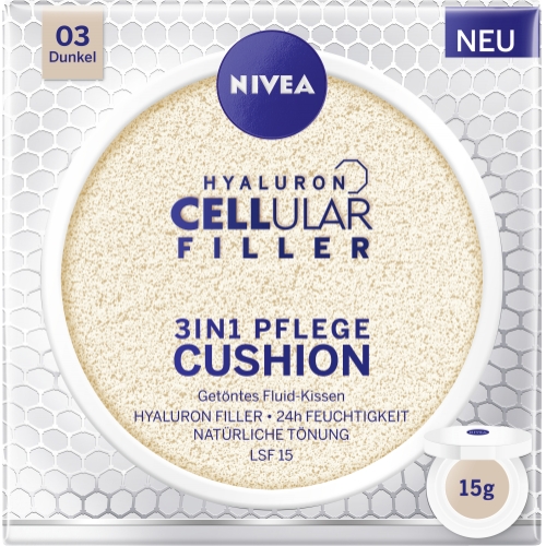 Nivea Cushion Hyaluron CELLular Filler 3in1 Pflege, Dunkel