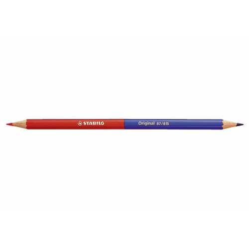 Stabilo Farbstift Original dünn blau/rot
