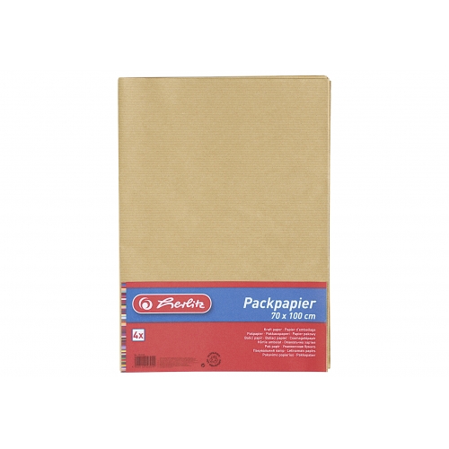Herlitz Packpapier 70x100cm braun 4 Bogen