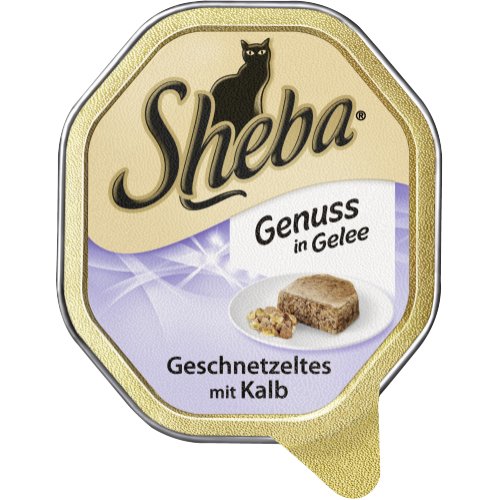 Sheba Katzenfutter Genuss in Gelee Geschnetzeltes mit Kalb