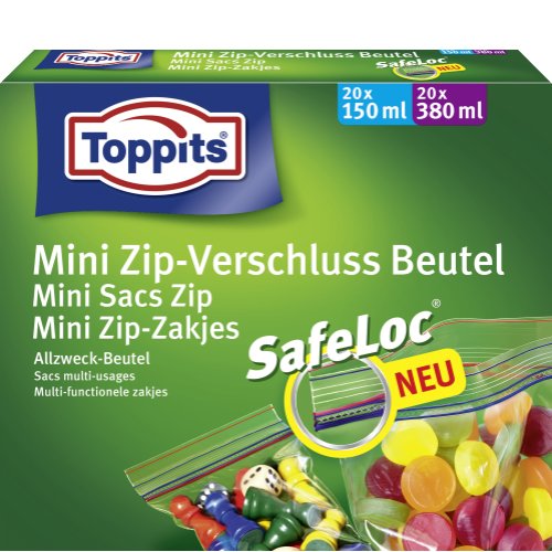 Toppits Mini Zip Verschluss Beutel