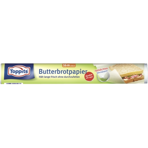 Toppits Butterbrotpapier Rolle 16m