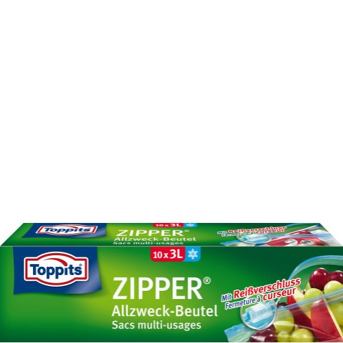 Toppits Zipper Allzweck Frische Beutel 3 L
