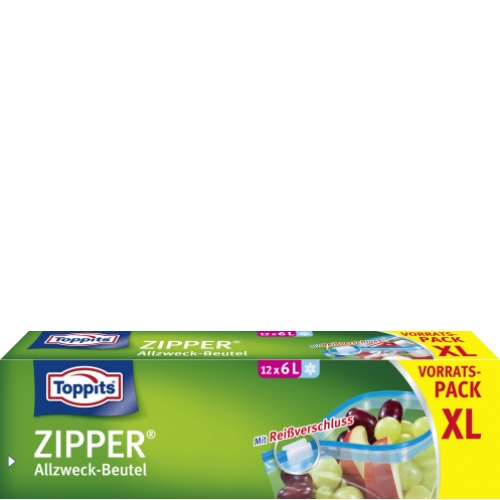 Toppits Zipper Vorratspack XL 6 Liter