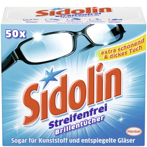 Sidolin Brillentücher Streifenfrei Zitronenfrischer Duft