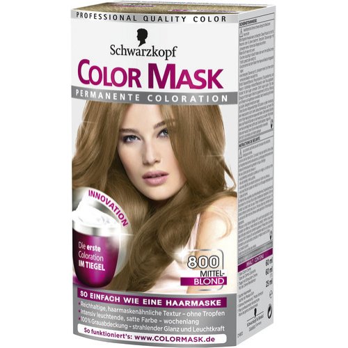Haarfarbe Color Mask Permanente Coloration 800 Mittelblond 1 Stk Drogeriedepot De