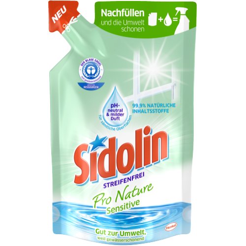 Sidolin Streifenfrei Pro Nature Sensitive Nachfüller