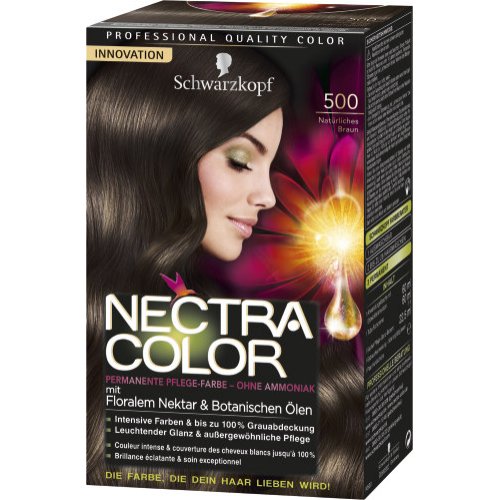 Haarfarbe Nectra Color Dauerhafte Haarfarbe Coloration Naturliches Braun 500 1 Stk Drogeriedepot De
