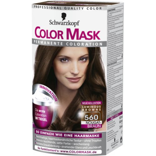 Color mask Dauerhafte Haarfarbe Permanent Coloration 560 Nougatbraun