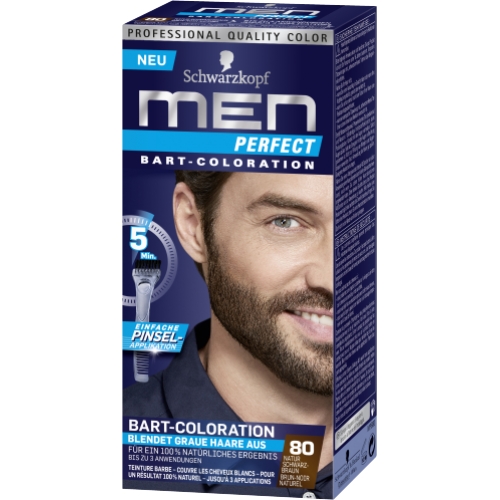 Schwarzkopf Men Perfect Bart Coloration 80 Natur Dunkelbraun