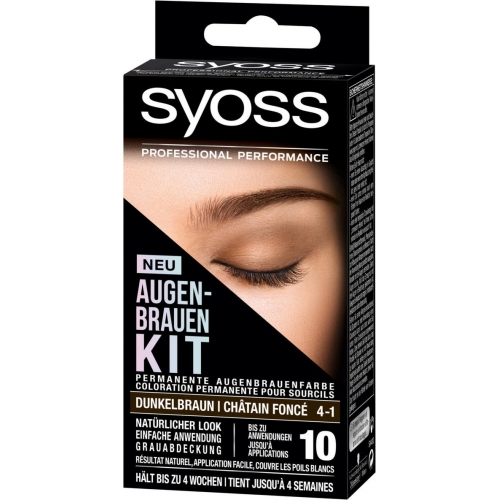 Schwarzkopf Syoss Augenbrauenfarbe Dunkelbraun  4-1