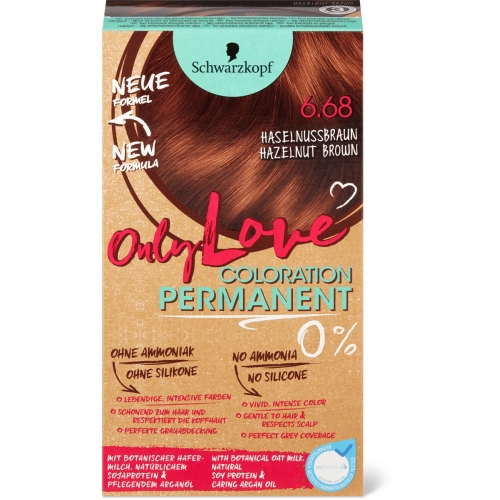 Schwarzkopf Schwarzkopf Only Love Haarfarbe 0% 6.68 Haselnussbraun Schwarzkopf Schwarzkopf Only Love Haarfarbe 0% 6.68 Haselnussbraun