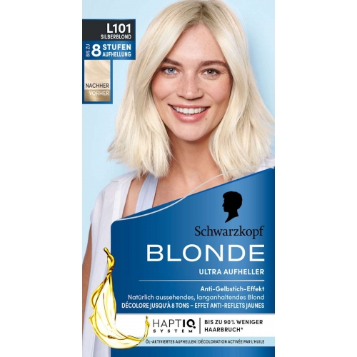 Schwarzkopf Blonde Aufheller Blonde Platin L101 silberblond