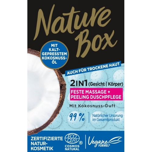 Nature Box Feste Duschpflege 2in1 Massage + Peeling Kokosnussduft Nature Box Feste Duschpflege 2in1 Massage + Peeling Kokosnussduft