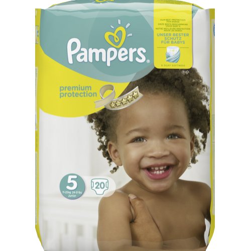 Pampers Babywindeln Premium Protection Größe 5 (11-23 kg) Junior