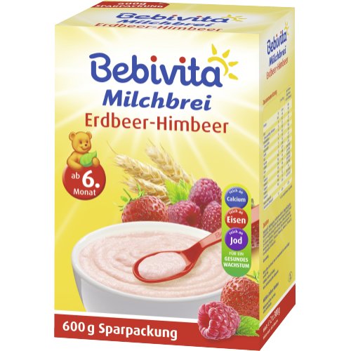 Bebivita Milchbrei Erdbeer-Himbeer ab 6. Monat Bebivita Milchbrei Erdbeer-Himbeer ab 6. Monat