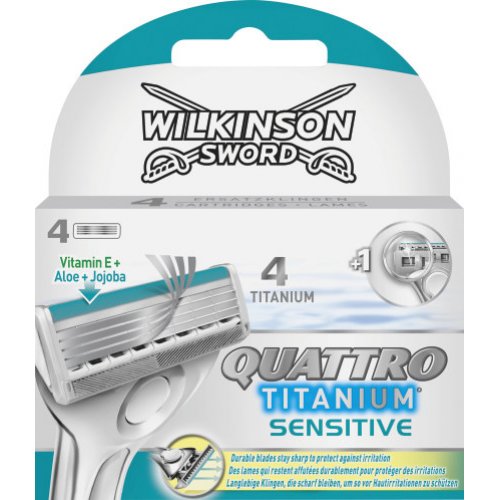 Wilkinson Sword Rasierklingen Quattro Titanium Sensitiv