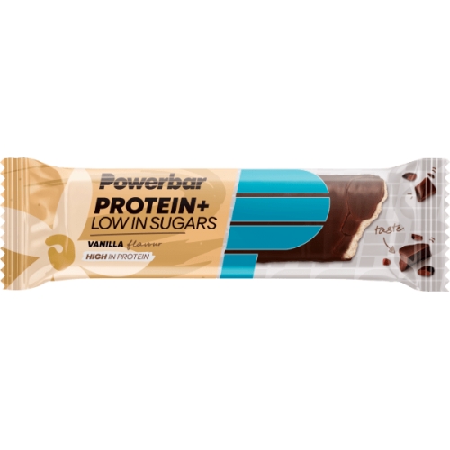 PowerBar Proteinriegel 30%, Protein + Low in Sugars, Vanilla Geschmack
