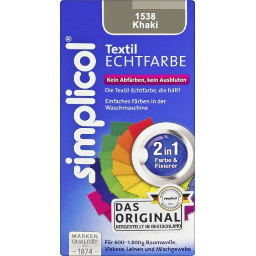 Simplicol flüssige Textil-Echtfarbe Khaki
